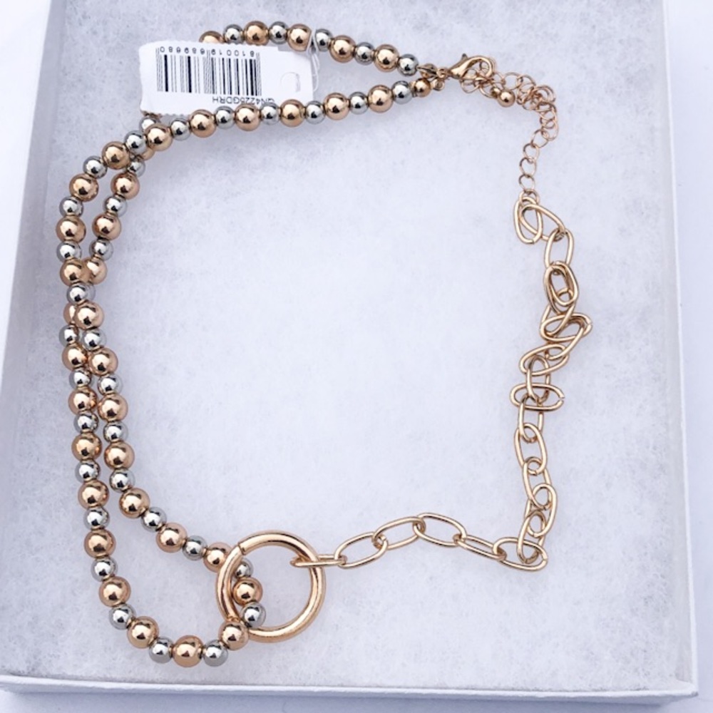 🆕 AREA STARS Two-Tone Circle Pendant Necklace